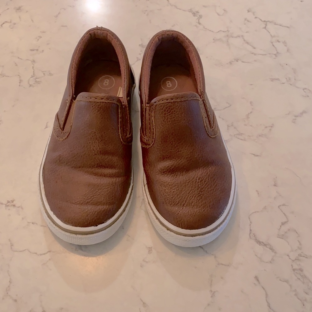 Boys Leather Slip On Shoes